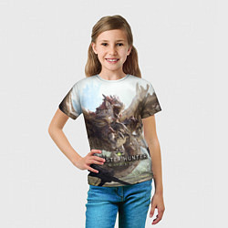 Футболка детская Monster Hunter: World, цвет: 3D-принт — фото 2