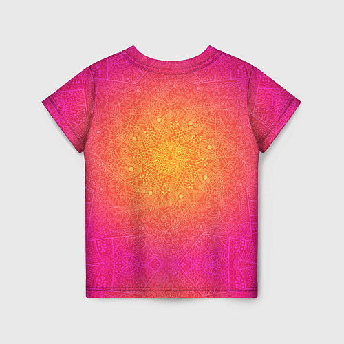Детская футболка Солнечная мандала / 3D-принт – фото 2