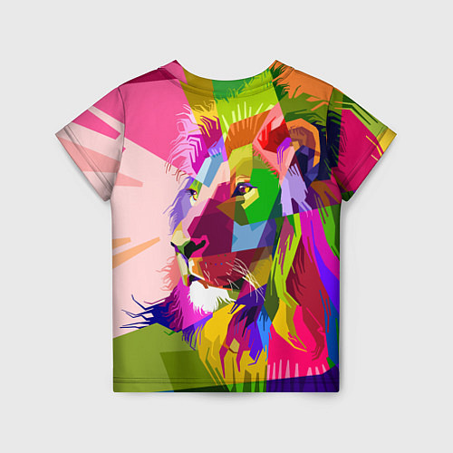 Детская футболка Geometry Lion / 3D-принт – фото 2