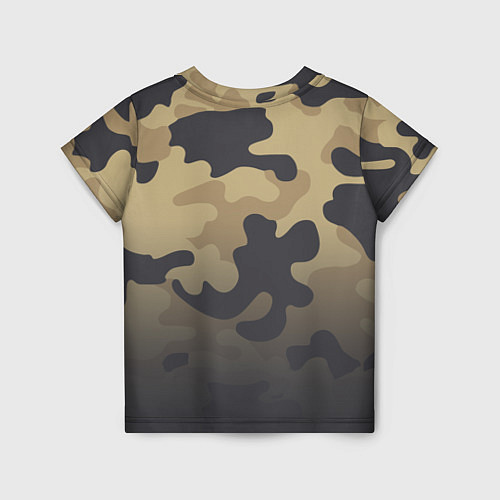 Детская футболка Camouflage Khaki / 3D-принт – фото 2