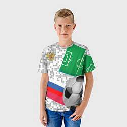 Футболка детская Русский футбол, цвет: 3D-принт — фото 2