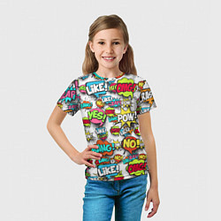 Футболка детская Pop art Fashion, цвет: 3D-принт — фото 2