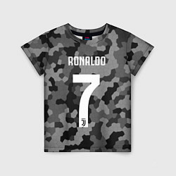 Футболка детская Ronaldo 7: Camo Sport, цвет: 3D-принт