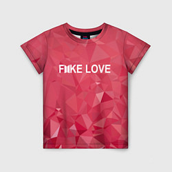 Футболка детская BTS: Fake Love, цвет: 3D-принт