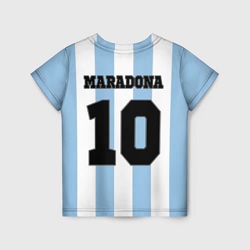 Детская футболка Марадона Аргентина ретро / 3D-принт – фото 2