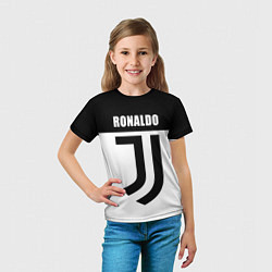 Футболка детская Ronaldo Juve, цвет: 3D-принт — фото 2