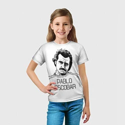 Футболка детская Pablo Escobar, цвет: 3D-принт — фото 2