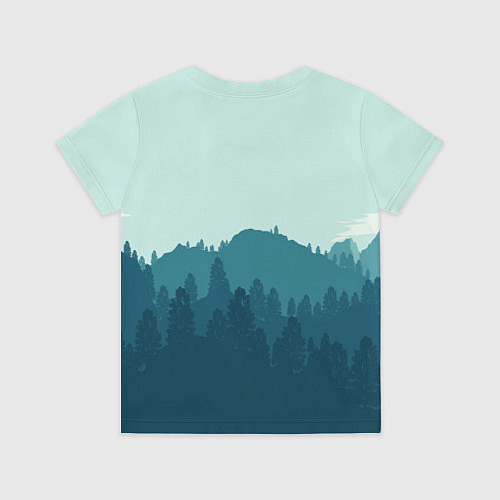 Детская футболка Firewatch Wood / 3D-принт – фото 2