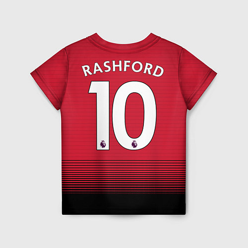 Детская футболка Rashford home 18-19 / 3D-принт – фото 2