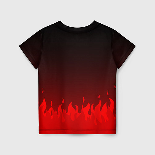 Детская футболка Kumamon: Hell Flame / 3D-принт – фото 2