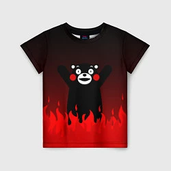 Футболка детская Kumamon: Hell Flame, цвет: 3D-принт