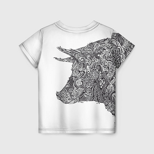 Детская футболка Год свиньи 2019 / 3D-принт – фото 2