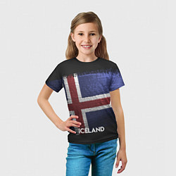 Футболка детская Iceland Style, цвет: 3D-принт — фото 2