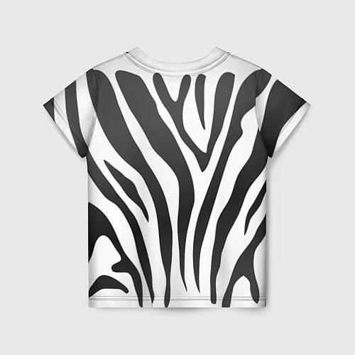 Детская футболка Африканская зебра / 3D-принт – фото 2