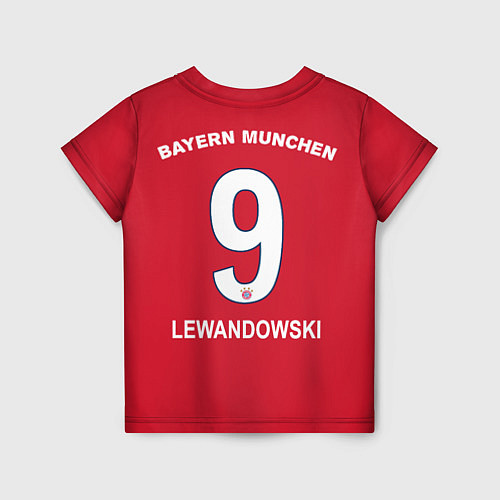 Детская футболка Lewandowski home 18-19 / 3D-принт – фото 2