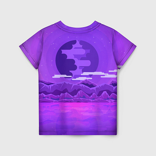 Детская футболка BTS: Violet Mountains / 3D-принт – фото 2