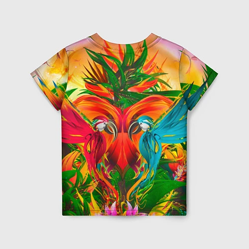 Детская футболка Яркие тропики / 3D-принт – фото 2