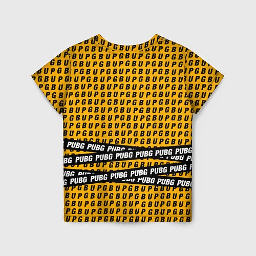 Детская футболка PUBG Life: Yellow Style / 3D-принт – фото 2