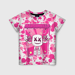 Детская футболка Marshmello: Pink Fashion