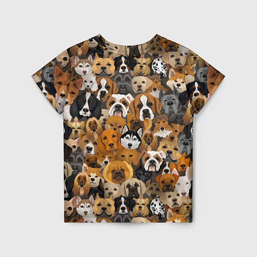 Детская футболка Породы собак / 3D-принт – фото 2