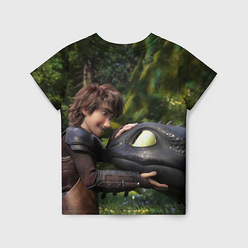Детская футболка Как приручить дракона / 3D-принт – фото 2