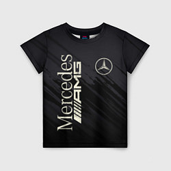 Футболка детская Mercedes AMG: Black Edition, цвет: 3D-принт