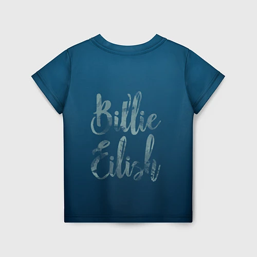 Детская футболка Billie Eilish: My strange addiction / 3D-принт – фото 2
