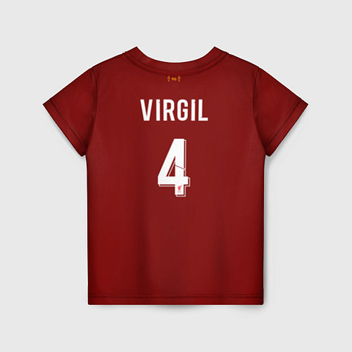 Детская футболка Virgil van Dijk 19-20 форма / 3D-принт – фото 2