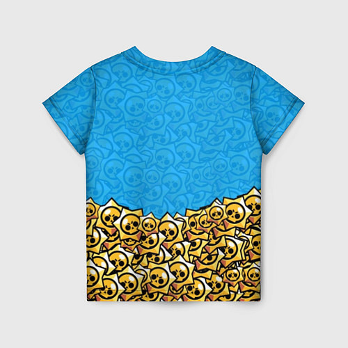 Детская футболка Brawl Stars: Blue Style / 3D-принт – фото 2
