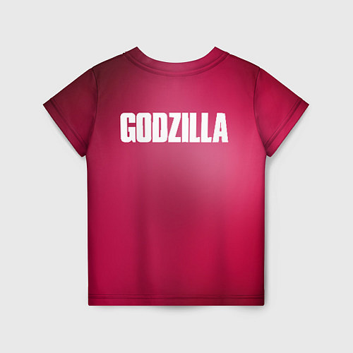Детская футболка Red Godzilla / 3D-принт – фото 2