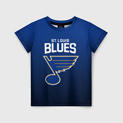 Футболка детская St Louis Blues, цвет: 3D-принт