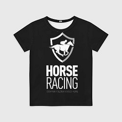 Футболка детская Horse racing, цвет: 3D-принт