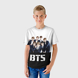 Футболка детская BTS постер, цвет: 3D-принт — фото 2