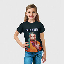 Футболка детская BILLIE EILISH, цвет: 3D-принт — фото 2