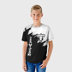 Футболка детская ЧЁРНЫЙ КЛЕВЕР, цвет: 3D-принт — фото 2