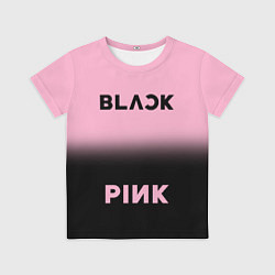 Детская футболка Blackpink - розово-черный