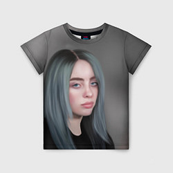 Футболка детская Billie Eilish: Ocean Eyes, цвет: 3D-принт