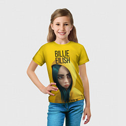 Футболка детская BILLIE EILISH: Yellow Girl, цвет: 3D-принт — фото 2
