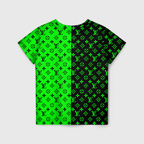Детская футболка BILLIE EILISH x LV Green / 3D-принт – фото 2