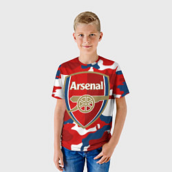 Футболка детская Arsenal, цвет: 3D-принт — фото 2