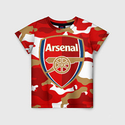 Футболка детская Arsenal, цвет: 3D-принт