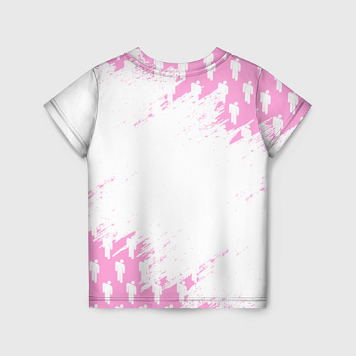 Детская футболка Billie Eilish: Pink Style / 3D-принт – фото 2