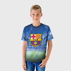 Футболка детская FC Barcelona, цвет: 3D-принт — фото 2