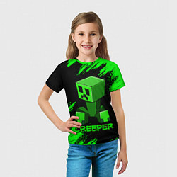 Футболка детская MINECRAFT CREEPER, цвет: 3D-принт — фото 2