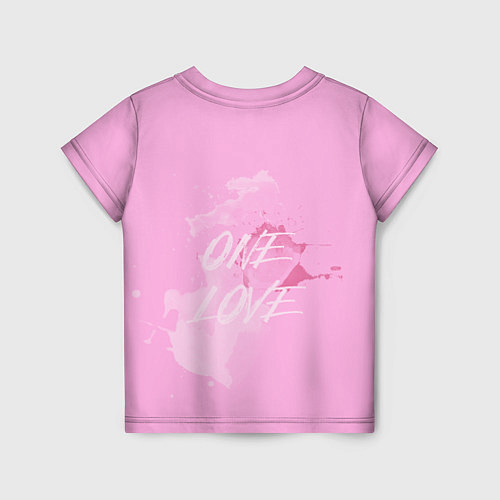Детская футболка ONE LOVE / 3D-принт – фото 2