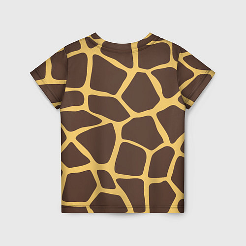 Детская футболка Окрас жирафа / 3D-принт – фото 2
