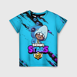 Детская футболка Brawl Stars LEON SHARK