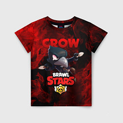 Футболка детская BRAWL STARS CROW, цвет: 3D-принт