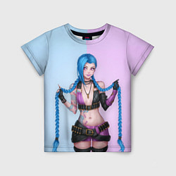 Футболка детская League of Legends Jinx, цвет: 3D-принт