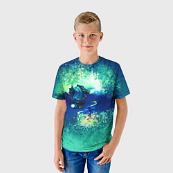 Футболка детская Звездный дирижабль, цвет: 3D-принт — фото 2